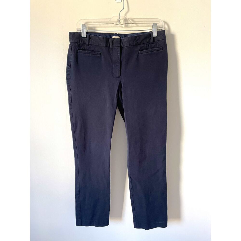 J. Crew Factory Navy Cropped Straight Pants